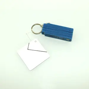 0.5m keychina plastic folding ruler keychain