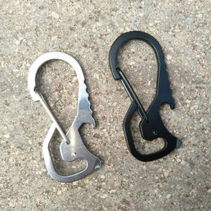 YD452 tournevis d'extérieur multifonction, anneau de taille, sangle, bière ouvre-bouteille, porte-clés en acier inoxydable, ouvre-crochet d'escalade - Product Image 1