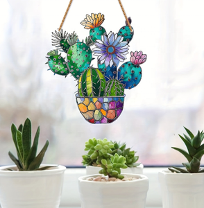 Maceta de <span class=keywords><strong>Cactus</strong></span> transfronteriza, decoración de ventanas, decoración del hogar, jardín, artesanías de cristal crudo Natural, Colector de sol - Product Image 3