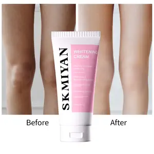 MOQ 10 Pcs With Your Logo Best Customized Whitening Body Cream Armpit Legs Knees Private Parts Black Skin Whitening Cream