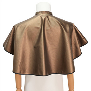 Hairdressing Cape 70X80cm <b>Plus</b> <b>Size</b> <b>PVC</b> Haircut Dyeing Perming Salon Tool Brown Leather Shawl - Product Image 1