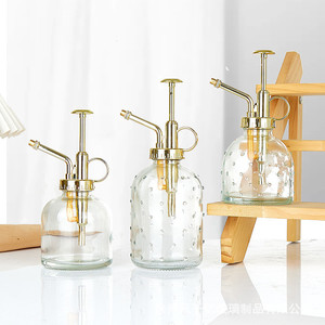Bottiglie di Vetro Trasparente con Girasoli in Rilievo Stile Retrò per Vendita all'Ingrosso - Product Image 1