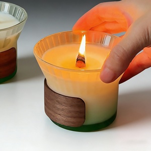 Ventes chaudes, bougies en verre personnalisées avec logo, parfumées, luxe, best-sellers, bougies parfumées à la soja, aromathérapie, marque privée de luxe - Product Image 4