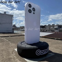 Modèle de téléphone portable gonflable avec logo personnalisé pour la publicité extérieure de téléphone Modèle de téléphone gonflable pour les services de réparation et les promotions