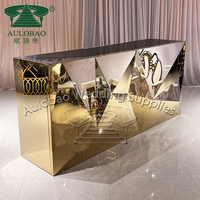 Club Furniture Mostrador de recepción de acero inoxidable Mostrador de Bar Moderno