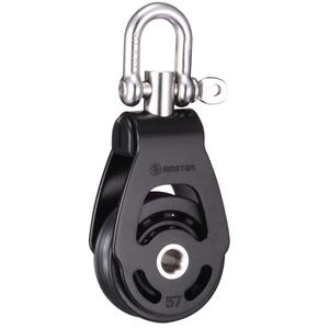ALC-5701F Single Wheel Swivel/Shackle Bearing Pulley 57mm Wheel Diameter 16mm Wire Diameter-<b>Marine</b> <b>Hardware</b> Yacht Accessory - Product Image 2