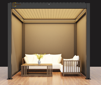 Kit de pergola motorisée KAKADU en aluminium avec revêtement en poudre, toit à lames de verre, fonctionnalités intelligentes, écologique, imperméable