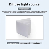 Meilleure Vente DSX-06 Feuille Diffuseur PC Simple/Double Face Mat Réflexion Diffuse Épaisseur 2mm Blanc Laiteux Taille Standard 1220x2440mm