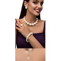 Collier élégant de style coréen, imitation perles, fait main, pour femme, chaîne de clavicule transfrontalière, robe de mariée