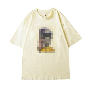 Camiseta de estilo urbano para hombre con corte holgado y estampado gráfico, camisetas para hombre - Product Image 4