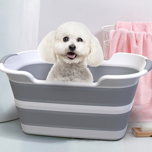 Pliable Portable multifonction pliable bébé baignoire chien <span class=keywords><strong>chat</strong></span> baignoire pliant <span class=keywords><strong>lavage</strong></span> panier à linge organisateur de stockage - Product Image 6