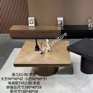 Prix <span class=keywords><strong>de</strong></span> gros minimaliste nordique Mobilier <span class=keywords><strong>de</strong></span> salon en bois au design moderne <span class=keywords><strong>Table</strong></span> basse ronde en bois pour salon - Product Image 5