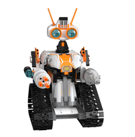 Cada C83002W Robot d'exploration Mars Z-BOT à double commande, blocs de construction de robot marcheur, ensemble de blocs de construction de robot avec lumières LED