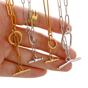 Paslanmaz çelik PVD altın kaplama geçiş OT toka bilezik kolye kanca toka bağlayıcı takı bulgular malzemeleri için - Product Image 6