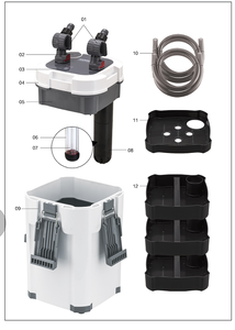 SOBO AQ-901F/903F/905F/907F/909F/911F/913F <span class=keywords><strong>filtre</strong></span> <span class=keywords><strong>externe</strong></span> pour <span class=keywords><strong>AQUARIUM</strong></span> - Product Image 3