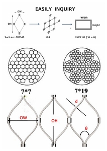 Malla de Cuerda Tejida de Acero Inoxidable, Tejido Plano, Red de Cercado para Tigres/Leones de Tamaño Personalizado, Barrera de Seguridad para Animales Grandes a Prueba de Escape - Product Image 4