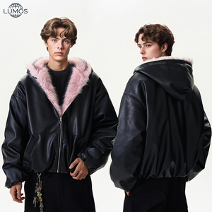 Chaqueta Acolchada de Poliéster Cálida <span class=keywords><strong>y</strong></span> Acogedora Unisex con Corte Holgado Versátil <span class=keywords><strong>y</strong></span> Cuello de Piel Sintética, Chaqueta Moderna <span class=keywords><strong>y</strong></span> Elegante con Cierre de Cremallera - Product Image 1