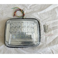 Luz de Advertencia Lateral para Ambulancia de 9.45 x 7.87 Pulgadas, 3W, Impermeable, con 11 Modos de Destello, para Camiones y Automóviles