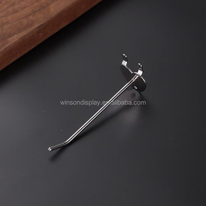 Hot Sale Free Samples Metal <b>Chrome</b> Pegboard <b>Hook</b>/ Price Tag Wire Display <b>Hooks</b> - Product Image 1