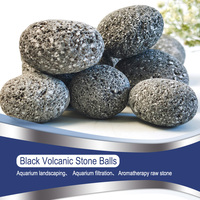 Pierre de lave volcanique noire naturelle de haute qualité, en promotion, pour l'aromathérapie, la décoration intérieure et la diffusion de parfum, artisanat.