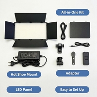 Lumière d'appoint LED-800, lumière vidéo constante, lumière douce, lumière pour caméra de streaming en direct, lumière portable, télécommande en option
