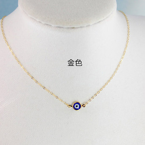 Tiny Blue Glass Turkish Eye <span class=keywords><strong>collane</strong></span> per donna uomo gioielli con protezione fortunata - Product Image 4