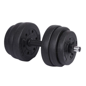 <span class=keywords><strong>Kit</strong></span> d'<span class=keywords><strong>haltères</strong></span> en plastique réglables avec barre d'extension droite pour exercices de musculation à domicile - Product Image 6