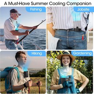 Hot Sale Multiple Function Portable <b>Usb</b> <b>Mini</b> Hanging Waist <b>Fan</b> Small Electric Clip <b>Fan</b> for Sport Wholesale - Product Image 6