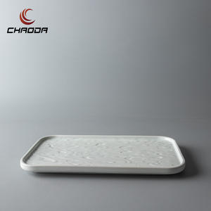 Plato <span class=keywords><strong>de</strong></span> Sushi <span class=keywords><strong>de</strong></span> porcelana plana estilo Mars personalizado, juego <span class=keywords><strong>de</strong></span> vajilla, plato creativo con patrón oblongo para el hogar, bodas, hoteles - Product Image 5