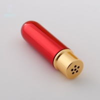 Inhalateur d'aromathérapie en aluminium noir de 5 ml avec noyau de remplacement, flacon nasal