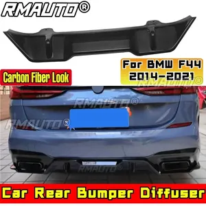 F44 Rear Bumper Lip Diffuser Carbon Fiber Look MP Style Rear Bumper <b>Splitter</b> Car Accessories for BMW F44 2014-2021 Body Kit - Product Image 1
