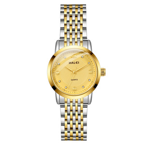 Envío Directo HALEI Nuevo Reloj Original de Cuarzo para Mujer con Diamantes, Escala Dina y Números Árabes, Movimiento Japonés, Venta al Por Mayor - Product Image 3
