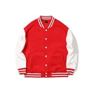 New Assorted Colors Baseball Jacket Custom Logo Thicken Baseball Clothes Polar Fleece Jacket Women and Men