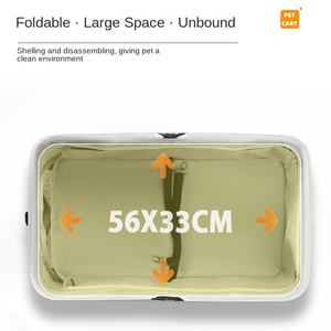 Lüks hafif kumaş için evcil hayvan arabası katlanabilir <span class=keywords><strong>Pet</strong></span> araba sırt çantası kedi köpek oyuncak açık seyahat için - Product Image 5