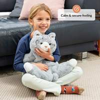 Peluche lestée 5 lb pour enfants, apaisante et réconfortante, jouet en peluche personnalisé lesté pour l'anxiété