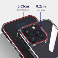 Coque transparente pour iPhone, coque de téléphone en TPU, nouvelle coque antichoc pour iPhone 13 Pro 14 12 Pro Max 15