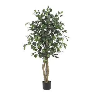 5ft 가짜 Ficus 인삼 분재 나무 판매 홈 실내 장식 인공 식물