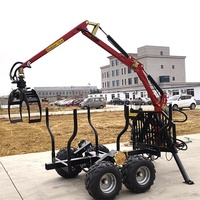 Remorque à Bois Tout-Terrain Robuste TTQT-34 3.4m pour Camionnette Tracteur UTV VTT, à Vendre