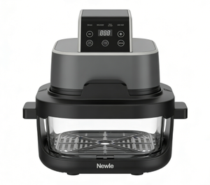 Nueva Freidora de Aire de Doble Cámara de Vidrio 4L+1.5L 1500W, Olla Saludable Sin Recubrimiento, 4 en 1 con Visualización Máxima de Crujido, Patas Resistentes al Calor y 8 Menús - Product Image 2