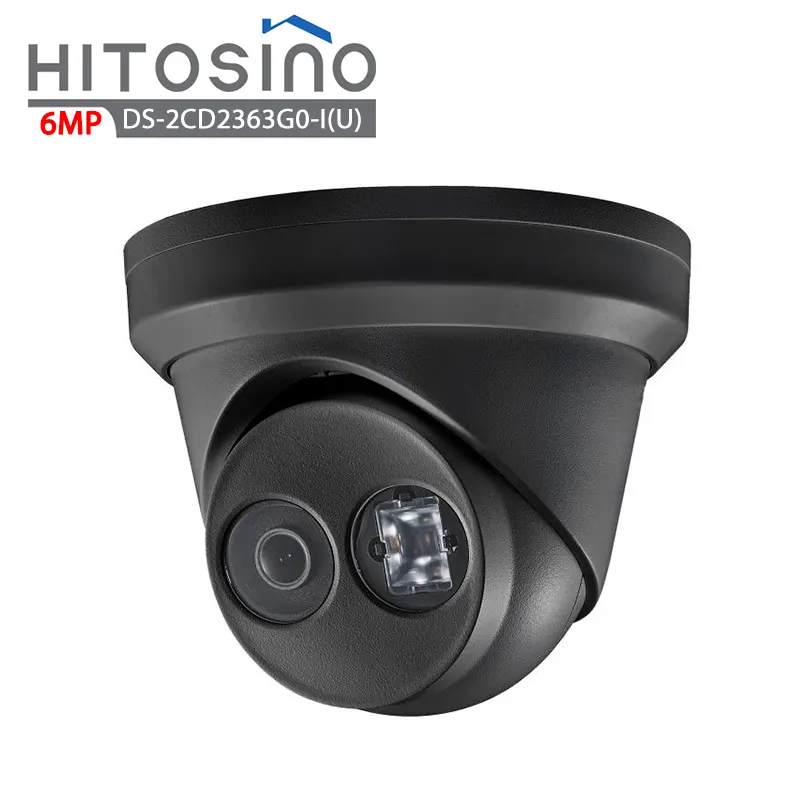 Hitosino HIK 블랙 2CD2363G0-I(U) 6 MP 6MP IR 고정 포탑 IP67 마이크 네트워크 전문 고해상도 감시 카메라