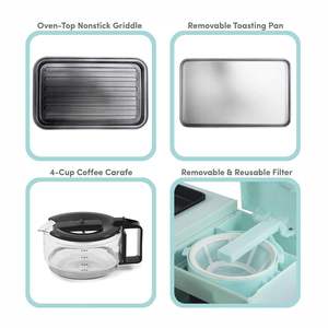 Vente en gros d'usine de machines multifonctions pour le petit-déjeuner four <span class=keywords><strong>grille</strong></span>-<span class=keywords><strong>pain</strong></span> électrique automatique machine à petit-déjeuner multifonction 3 en 1 - Product Image 4