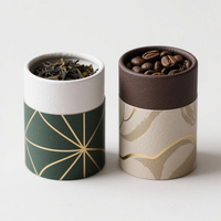 Emballage en tube de papier kraft écologique, emballage en carton biodégradable pour thé, café, grains, tube en papier personnalisé