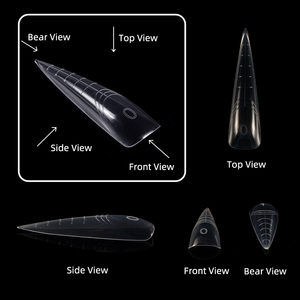 جل ثلاثي الأبعاد مزدوج بالأشعة فوق البنفسجية قالب سريع لبناء جل كاذب لبناء أظافر قابلة لإعادة الاستخدام قوالب أكريليك للتمديد - Product Image 3