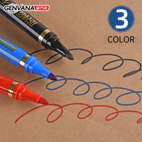 GENVANA Marcador Permanente Personalizado de Alta Durabilidad, Punta de Fibra de 2.0mm, Tinta Resistente al Agua, Material PLA, Proveedor OEM/ODM al por Mayor