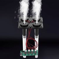 Module d'humidificateur à quatre jets avec interface TYPE-C sans interrupteur, atomiseur ultrasonique, panneau de contrôle d'atomisation DC5V, bricolage