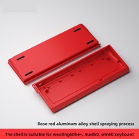Boîtier de clavier magnétique personnalisé en alliage d'aluminium H60 pour Wooting60HE MAD60, vente en gros