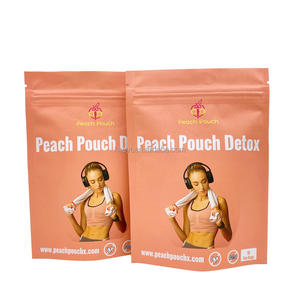 Sacs d'emballage alimentaire en plastique à fermeture éclair, sachets refermables, pochette debout, personnalisés pour épices en poudre, 100 unités - Product Image 6