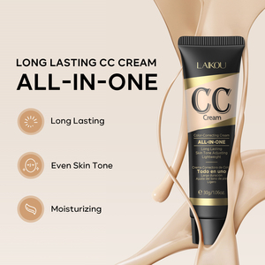 Laikou 30G Professionele <span class=keywords><strong>Cc</strong></span> Crème Hoge Kwaliteit Wreedheid-Vrije Whitening Make-Up Met Matte Waterdichte Concealer Natuurlijke Look Low Moq - Product Image 3