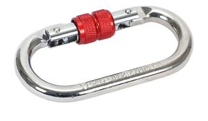 Mousqueton pivotant <span class=keywords><strong>en</strong></span> acier allié avec mousqueton verrouillable pour l'extérieur, le camping, l'escalade et l'industrie lourde. - Product Image 5