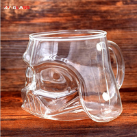 Tasse à bière artisanale en verre résistant à la chaleur, lavable au lave-vaisselle